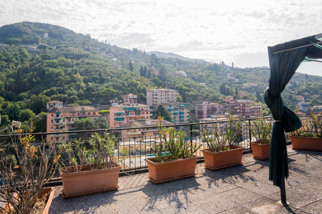 073 - Casa Rapallo Con Attico Privato, 10 Minuti Mare Spiaggie A Piedi Exterior foto
