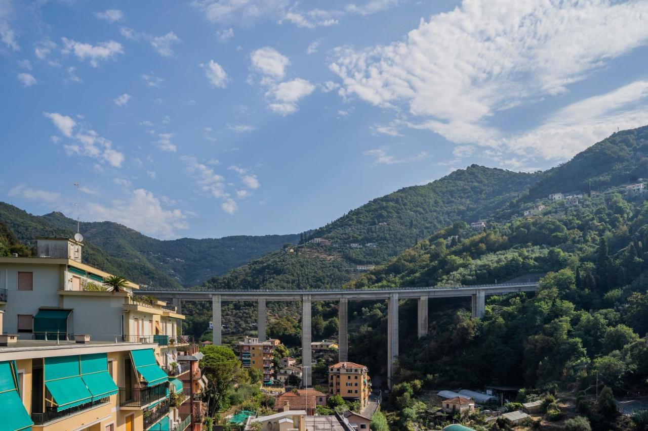 073 - Casa Rapallo Con Attico Privato, 10 Minuti Mare Spiaggie A Piedi Exterior foto