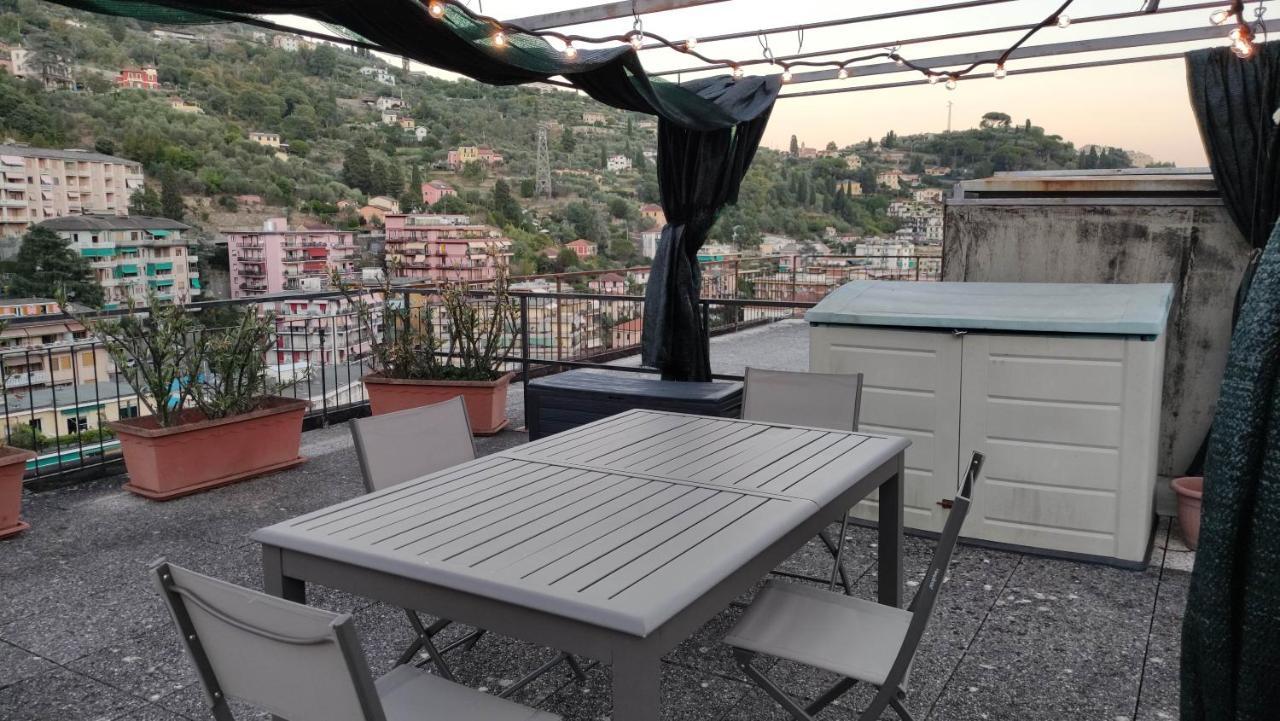 073 - Casa Rapallo Con Attico Privato, 10 Minuti Mare Spiaggie A Piedi Exterior foto